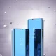 Atverams vāciņš Clear View priekš Samsung Galaxy M53 5G ar statīva funkciju, melns
