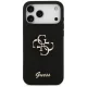 Guess iPhone 17 Pro Max vāciņš Silicone Big 4G Script, melns