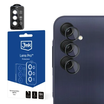 Kameras aizsargstikls 3mk Lens Protection Pro Samsung Galaxy A25 5G, melns