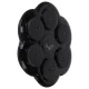 Interaktīvs boksa trenažieris pie sienas ar Bluetooth, LED un cimdiem KX3007, melns