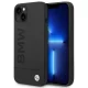 BMW iPhone 14 Plus vāciņš Silicone Signature Logo MagSafe, melns