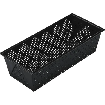Kaiser CrispTec maizes cepamā forma, perforēta, 25x11 cm, melna