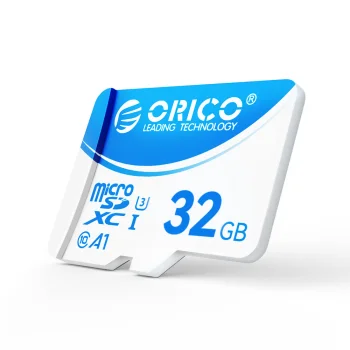 Atmiņas karte microSD 32GB ORICO B3 U3 A1 Class 10 ar SD adapteri, balta un zila