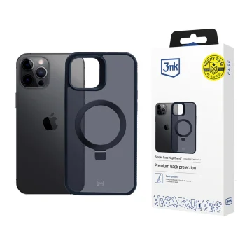 3Mk Protection Smoke Case Mag&Stand vāciņš iPhone 12 Pro Max - Melns
