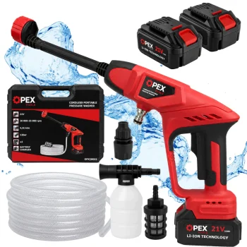OPEX TOOLS OPX28001 Akumulatora augstspiediena mazgātājs 21V 2x 3.0Ah