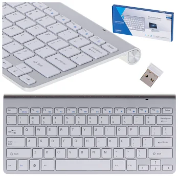 Bezvadu tastatūra Smart TV, sudraba