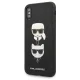 Karl Lagerfeld Saffiano Karl&Choupette Head vāciņš iPhone X/XS Black