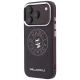 Karl Lagerfeld Point & Choupette Sketch MagSafe vāciņš priekš iPhone 18 Pro / 17 Pro, bordo