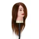 Gabbiano WZ1 Frizieru treniņgalva ar dabīgiem matiem 30 cm Brūna (4H)