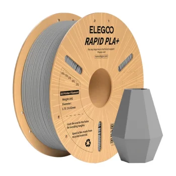 ELEGOO Rapid PLA+ 3D kvēldiegs 1.75 mm 1 kg, pelēks
