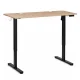 ModernHome elektriski regulējams galds 140x60 cm 72-118 cm, gaišs ozols