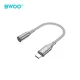 BWOO BZ65 USB-C uz 3.5mm audio un datu adapteris, pelēks