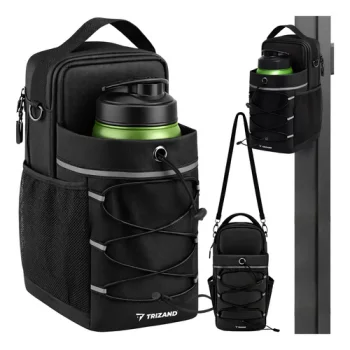 Magnētiskā sporta soma Trizand 4.5L fitnesam, melna