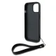 DKNY iPhone 15 Plus vāciņš Wrist Strap Stock Logo, melns