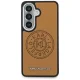 Karl Lagerfeld Perforated KL MagSafe vāciņš priekš Samsung Galaxy S26+, brūns