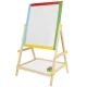 Koka divpusējā bērnu tāfele Kruzzel 23546, markieriem, krītiņiem, flomasteriem | Wooden double-sided board