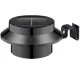 Saules bateriju dārza lampa 3LED, Melna
