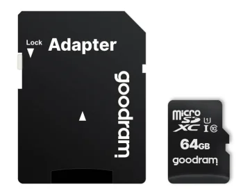 Goodram 64GB microSDXC atmiņas karte ar adapteri, Class 10 UHS-I