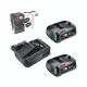 Bosch 18V Sākuma Komplekts: 2x 2.5Ah Akumulatori un Lādētājs