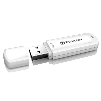 USB zibatmiņa Transcend JetFlash 730 64 GB USB 3.1 Gen 1, balta