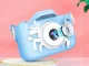 Bērnu Mini Fotoaparāts Digitālā Kamera ar Spēlēm Vienradzis, 1080P, Zils | Children HD Digital Camera