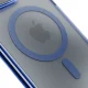 Vāciņš 3mk Frosty MagCase priekš Apple iPhone 16 Pro Max, MagSafe, zils/caurspīdīgs