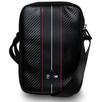 BMW Carbon & Red Stripe soma 10" planšetdatoram - melna | bag for a tablet black