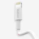 Dudao USB / Apple Iphone Lightning Data Charging Cable, 3A 1m, White | Ātrās Uzlādes Lādētājvads Datu Pārraides...