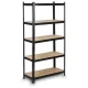Humberg HR-813 metāla noliktavas plaukts 180x90x40 cm, melns
