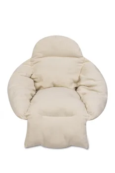 Luaro XXL spilvens šūpolēm "stārķa ligzda", ekrū