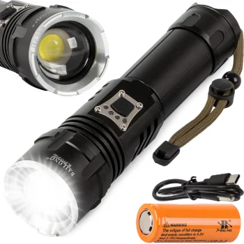 Bailong P717 taktiskais militārais lukturis ar CREE XHP160 LED, Power Bank