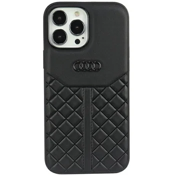 Audi Genuine Leather vāciņš iPhone 13 Pro Max 6.7", melns AU-TPUPPCIP13PM-Q8
