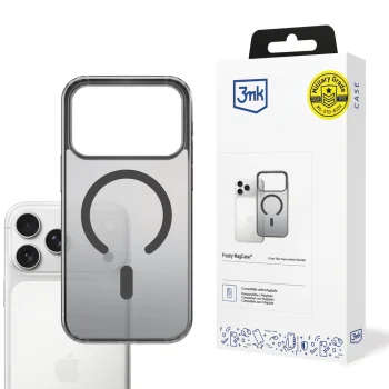 3mk Frosty MagCase vāciņš Apple iPhone 17 Pro, Melns