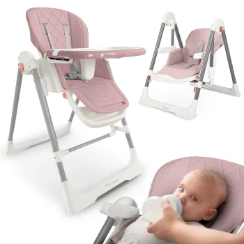 Nukido Elite 3-in-1 barošanas krēsliņš, rozā