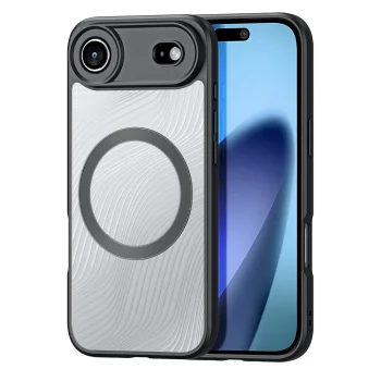 Telefona vāciņš Dux Ducis Aimo Mag, iPhone 17 Air, ar magnētisko gredzenu, melns
