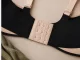 Sieviešu sporta krūšturis ar Push-Up un ieliktņiem, melns, 2XL