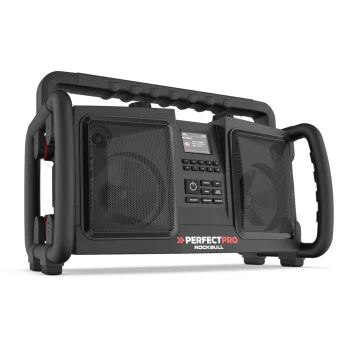 Būvlaukuma radio PerfectPro ROCKBULL, DAB+, FM, Bluetooth, USB, melns