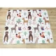 Bērnu Spēļu Rotaļu Paklājiņš NICEkids, 150x180cm (Meža dzīvnieki) | Children\'s Thermal Foam Play Mat Carpet