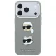 Karl Lagerfeld vāciņš iPhone 18 Pro / 17 Pro Saffiano Pins & Logo, pelēks