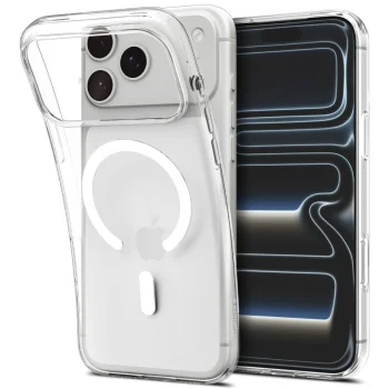 Spigen Liquid Crystal MagSafe vāciņš iPhone 18 Pro / 17 Pro, Caurspīdīgs / Balts