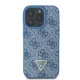 Guess iPhone 16 Pro vāciņš Crossbody 4G Metal Logo Strass, zils
