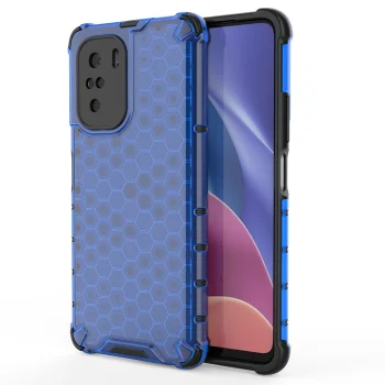 Vāciņš Honeycomb priekš Xiaomi Redmi K40 Pro+ / K40 Pro / K40 / Poco F3, zils