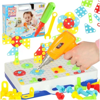 Izglītojošā Puzle Konstruktors + Skrūvgriezis | Educational Jigsaw Puzzle + Screwdriver