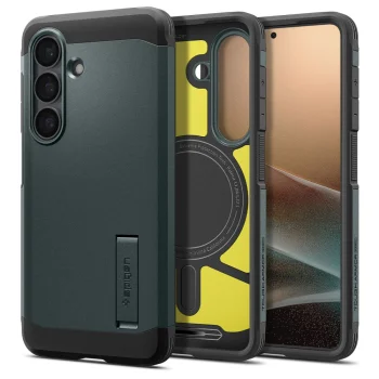 Spigen Tough Armor Mag vāciņš priekš Samsung Galaxy S26+, zaļš