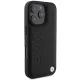 BMW Leather Hot Stamp MagSafe vāciņš iPhone 16 Pro Max, melns