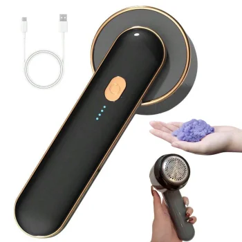 Uzlādējams pūku noņēmējs audumiem un apģērbam ar 6 asmeņiem, USB-C, 8W