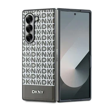 DKNY Repeat Pattern Bottom Stripe vāciņš Samsung Galaxy Z Fold 6, Brūns
