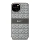 DKNY iPhone 15 / 14 / 13 vāciņš Mono Stripe & Metal Logo, bēšs