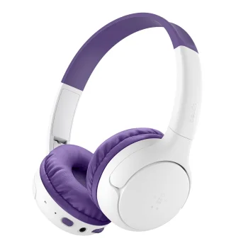 Belkin SoundForm Mini 2 bezvadu bērnu austiņas, violetas