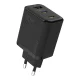 Dudao A29C 65W GaN lādētājs ar USB-C vadu - Melns